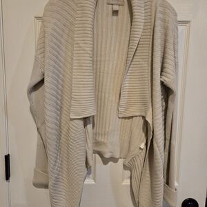 Banana Republic Beige Ribbed Cardigan